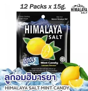 12 Packs Himalaya Salt Candy Mint Cool Natural Sweet Lemon Flavour Fresh Breath - Picture 1 of 11