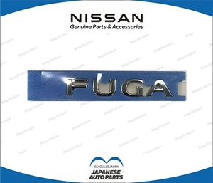 Nissan Fuga Infiniti M37 M56 Q70 Y51 Original Emblem hinten "FUGA" JDM OEM Japan - Bild 1 von 1