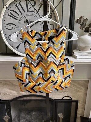 MILLY Multicolor Chevron Crop Top Tank - Talla 4 Foto 1 de 4