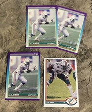 E.J. Junior Football Cards. Miami Dolphins