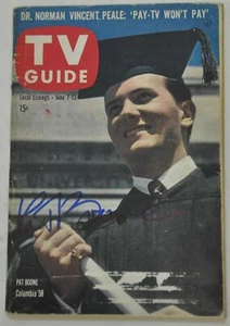 HANDSIGNIERTER TV GUIDE 7. Juni 1958 Ausgabe #271 Pat Boone Columbia '58 - Bild 1 von 12