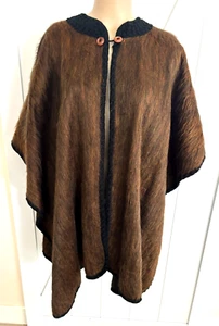 Cafe Brown Alpaca Shawl - Picture 1 of 9