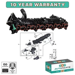 COLECTOR DE ENTRADA N57N, M57 PARA BMW 4 CONVERTIBLE F33, F83, COUPÉ F32, F82, F36 - Imagen 1 de 12