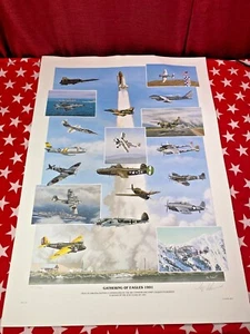 Gathering of Eagles 1991 Jay Ashurst handsigniertes Gemälde 569 von 1200 - 26"x18" - Bild 1 von 5