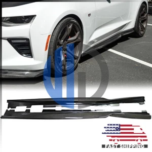 Para Chevrolet Camaro RS LT LT1 SS 2016-up faldones laterales de fibra de carbono paneles basculantes - Imagen 1 de 5