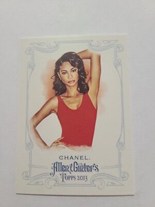 2012 Topps Baseball Card The World Champions Chanel Iman 6 