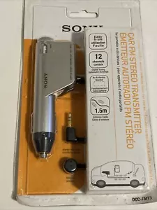 Sony DCC-FMT3 car FM stereo transmitter for portable audio devices new walkman - Picture 1 of 5