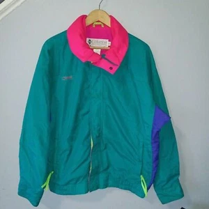 Chaqueta de esquí vintage Columbia Neon Bugaboo-grande-manga radial-años 90-bolsillo con cremallera - Imagen 1 de 12