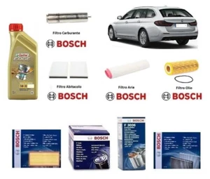 Kit Filtri Tagliando Bosch + Olio per Bmw 5 ( E60,E61 ) 530d - Imagen 1 de 11