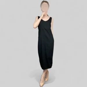 Annette Görtz Damen schwarz Leinen Bleistift Midi Tank Kleid-Größe 36EU/4US/8UK - Bild 1 von 12