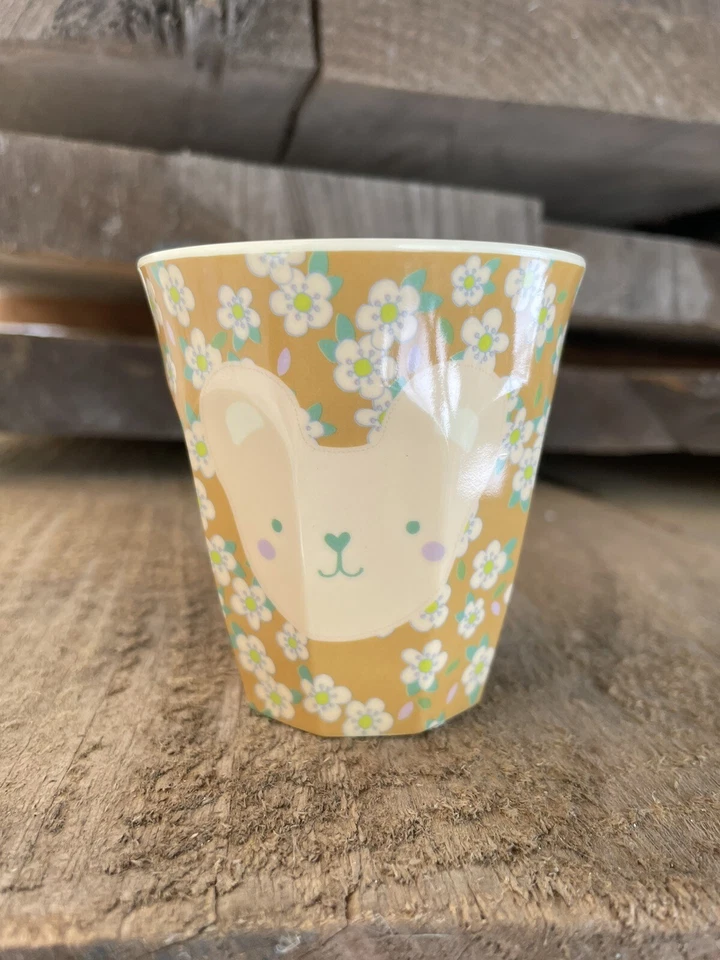 Rice Becher Melamin Bär mit Blümchen Kinderbecher Partybecher