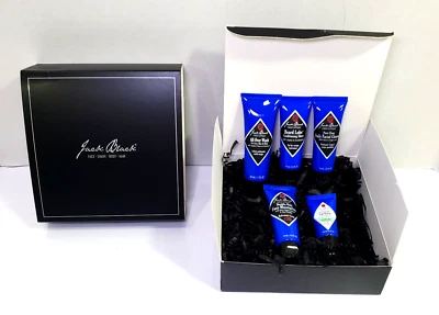Jack Black Travel Size Face Body Cleansers Lip Balm Moisturizer 5 Piece Kit - Image 1 of 4