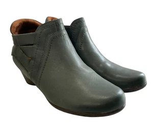 Cobb Hill Damen-Stiefeletten Leder 6 W grau Reißverschluss runde Spitze Blockabsatz bequem - Bild 1 von 13