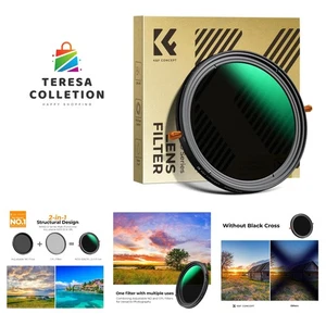 58mm Variable Fader ND2-32 ND Filter and CPL Circular Polarizing Lens Filter ... - Picture 1 of 9