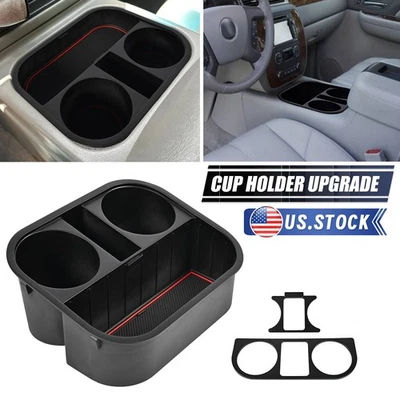 Cup Holder Insert Box For Chevrolet Silverado Suburban Avalanche Tahoe 2003-2006 - Imagem 1 de 4