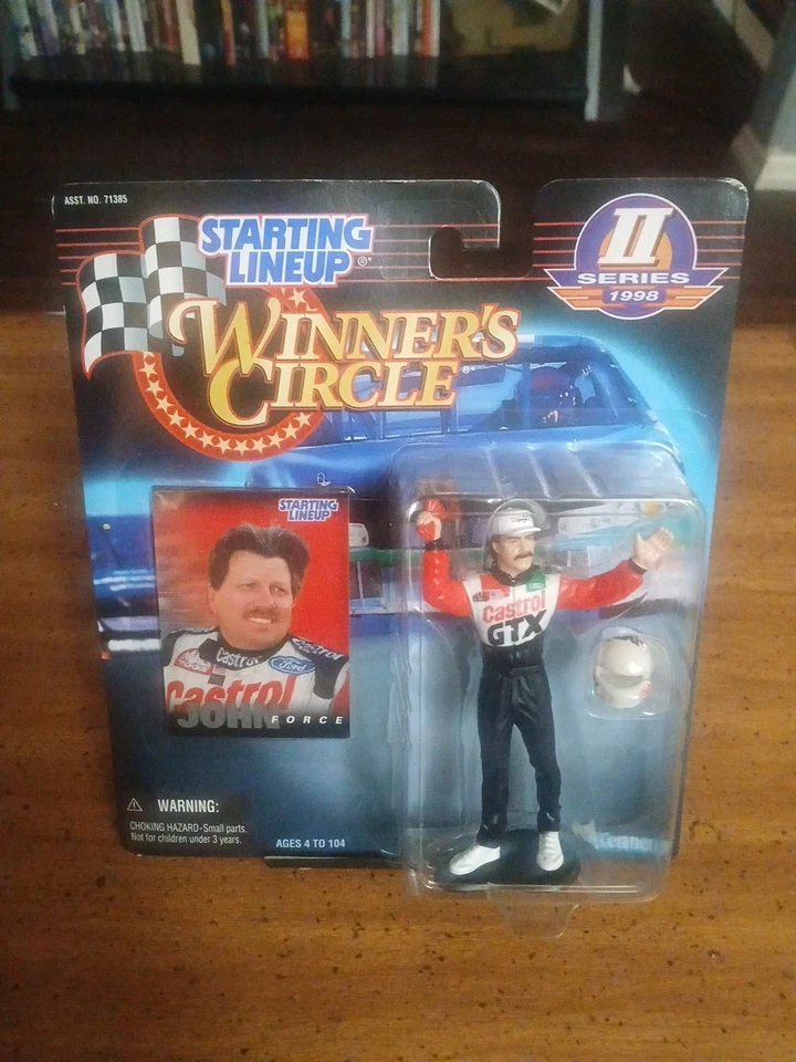 John Force Winners Circle Starting Lineup Figure Toy NASCAR Series II CASTROL - Image 1 of 4