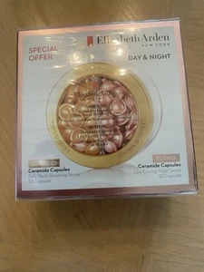 ELIZABETH ARDEN Advanced + Retinol Ceramide Capsules DAY & NIGHT Duo-#60-SEALED - Picture 1 of 2
