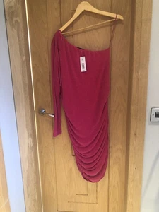 BNWT Be Beau pink sparkly dress size 20 T362 - Picture 1 of 3