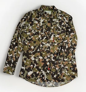 Duck Camp Shirt Mens Size M Camo Vented Outdoors Lightweight Hunting Performance - Picture 1 of 8