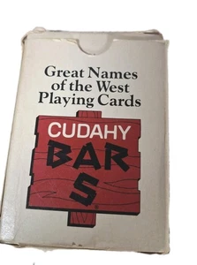 Vintage Playing Cards Cudahy Bar S Great Names of the West Box Has Wear - Picture 1 of 14