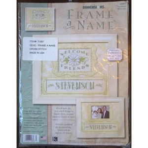 Dimensions Cross Stitch Kit #6983 Sunshine Welcome Frame a Name new old stock - Picture 1 of 4