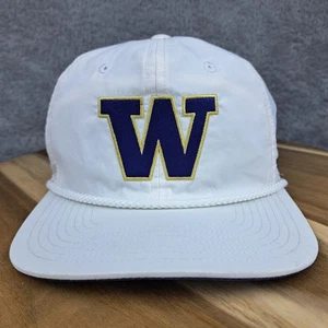 Washington Huskies Mütze Kappe Reißverschluss hinten weiß Seil Trucker NCAA Fußball Adidas - Bild 1 von 8