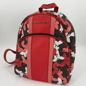 Michael Kors Backpack Abbey Medium Bag Butterfly Printed Coated Canvas - Picture 1 of 16