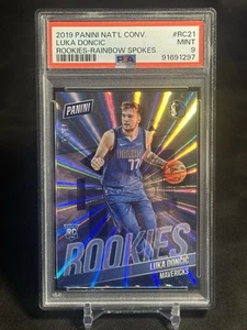 2019 Panini National Convention Luka Doncic Rookie RC Rainbow Spokes /50 PSA 9 - Bild 1 von 3