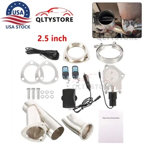 2.5'' Stainless Exhaust Valve Exhaust Motor Pipe Flange Kit with Remote Control - Picture 1 of 18