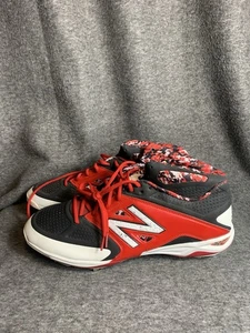 Scarpe New Balance rosse tacchetti da uomo taglia 16 D M4040BR2 pallone da baseball sportivo sportivo - Foto 1 di 7