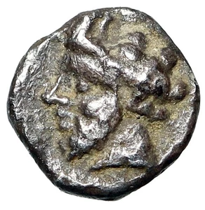 Cilicia, Uncertain AR Tetartemorion "Bare Head & Turreted Head" Extremely Rare - Picture 1 of 5