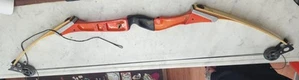 Vintage Jennings T Star 2 Orange Compound Bow - Picture 1 of 5