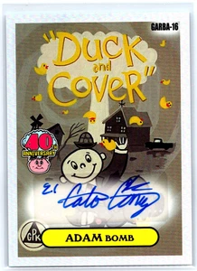 Garbage Pail Kids 40th Anniversary Adam Bomb Homage AUTO El Gato Gomez GARBA-16 - Picture 1 of 2