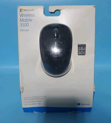 Microsoft Wireless Mobile Mouse 3500 - Black (GMF-00030) SEALED - Image 1 of 3
