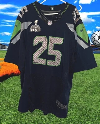 Camiseta Richard Sherman NFL Seattle Seahawks Super Bowl XLVIII Nike Talla 52 Foto 1 de 4