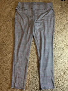 Seven7 Pullon Legging Damen XL kariert Hose Stretch High Rise Academia Preppy - Bild 1 von 9
