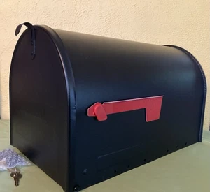 Gibraltar Mailboxes SM16K-00 Marshall Locking Mailbox, Large, Black NEW (41C) - Picture 1 of 8