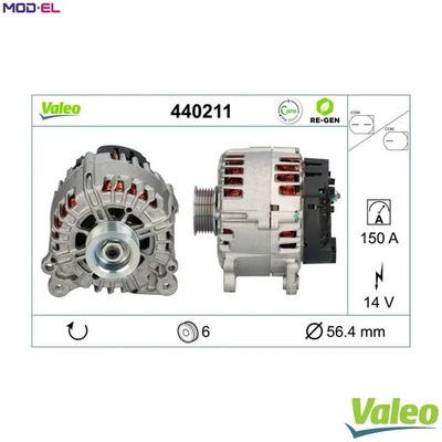 ALTERNATOR 440211 FOR AUDI A4/Allroad/S4 A5/Sportback/S5/Convertible Q5/SUV 3.0L - Image 1 of 4