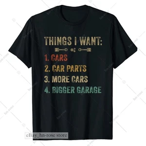 T-Shirt Retro Car Lover per Uomo Ricambi Auto Appassionato Auto Meccanico Motore Regali - Foto 1 di 6