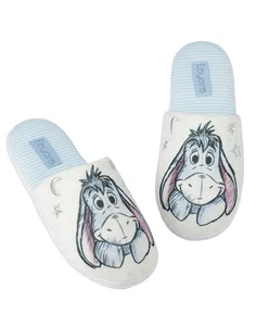 Disney Grey Winnie The Pooh Mule Slippers Womens - Picture 1 of 10