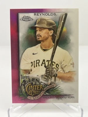 2022 TOPPS ALLEN & GINTER CHROME BRYAN REYNOLDS 026/199 MAGENTA REFRACTOR - Image 1 of 2