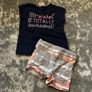 Carter's - Levi Mädchen Frühling/Sommer Outfit Shorts und T-Shirt 2t - Bild 1 von 7