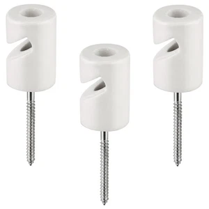 3er PACK I Porzellan Retro I Kabelhalter I Kabelhaken I Kabelführung I Hook - Picture 1 of 11
