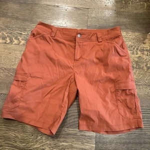 Pantalones cortos para mujer Duluth Trading con cremallera naranja a presión talla 16 bolsillos - Imagen 1 de 9