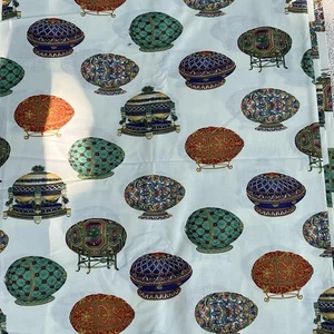 Faberge Egg Fabric Hi-Fashion 1999 Cotton 6+ Yards x 45” Vintage Traditional - Picture 1 of 6