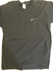 JIM DUNLOP "guitar gear" BLACK EXTRA LARGE T-SHIRT, DOUBLE SIDED & NEVER WORN - Picture 1 of 3