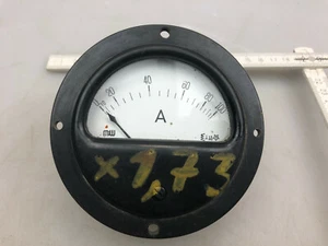 Altes Einbau Messinstrument Bakelit M&W 0-100 Ampere WW2 Funk Wehrmacht 40er /30 - Picture 1 of 7
