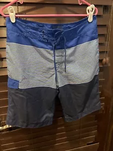 Old Navy Active Mens Swim Shorts Adult Small S Bathing Suit Trunks Casual Blue - Picture 1 of 5