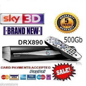 SKY HD BOX PLUS + HD BOX - 500GB - SKY AMSTRAD DRX890 BRAND NEW
