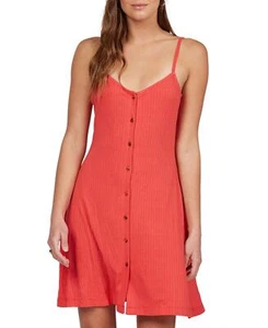 Roxy 285243 Women's Ribbed Dream V-Neck Cover-Up Swimsuit, Size XS - Picture 1 of 2